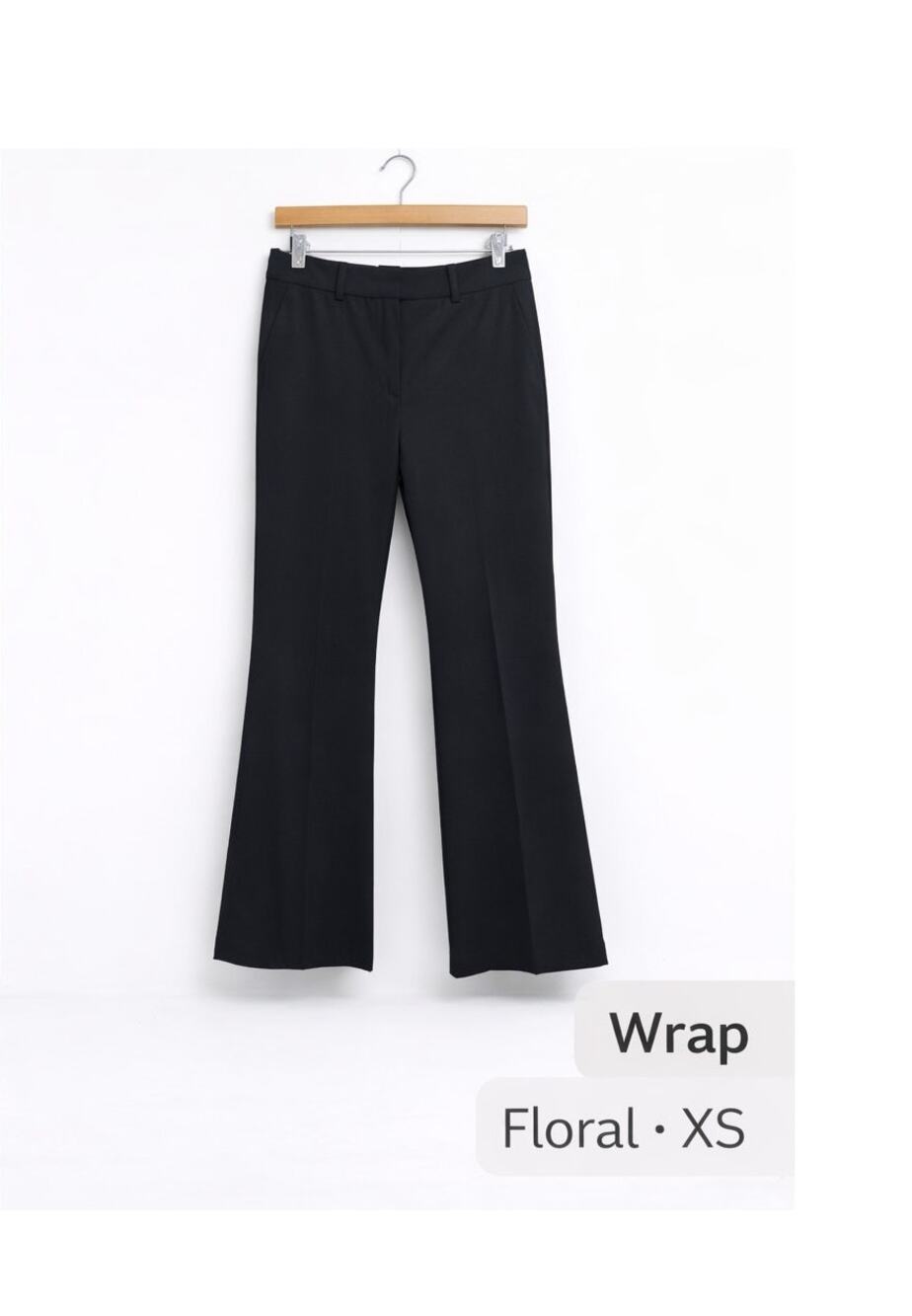 Elie Tahari Wide Leg Flare Dress Pants Black Mid Rise Estimated Size 10